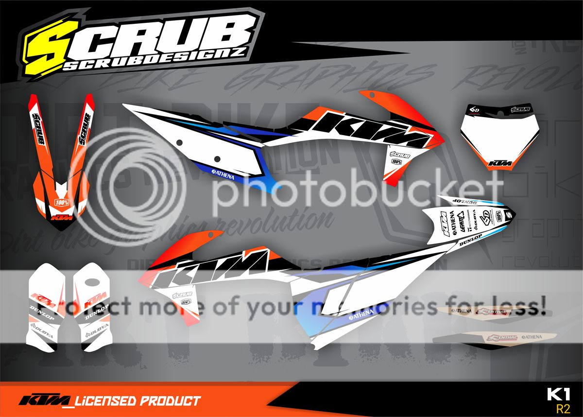 KTM graphics SX SXf 125 150 250 300 350 450 2019 2020 2021 2022 SCRUB